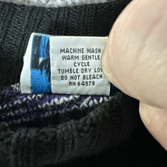 Vtg In Resource By Doris Skis Sweater Womens M Multicolor Fair Isle Halloween - Picture 13 of 14